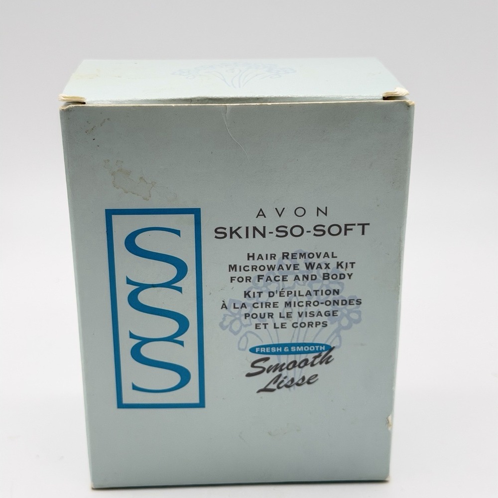 Vintage Avon Skin So Soft Fresh & Smooth Microwave Wax Hair Removal Kit 2003 NOS